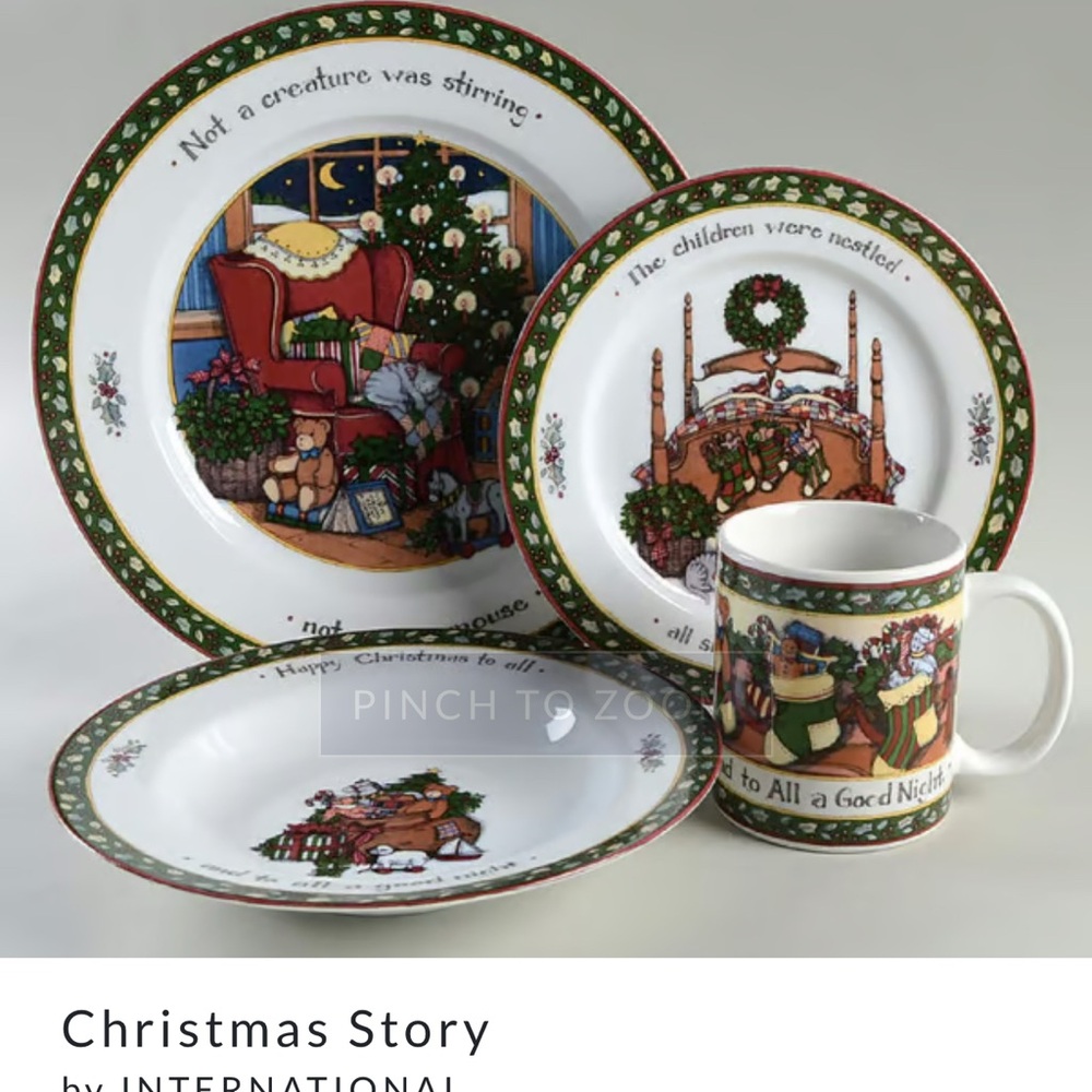 26 International Christmas Story Dinnerware Set